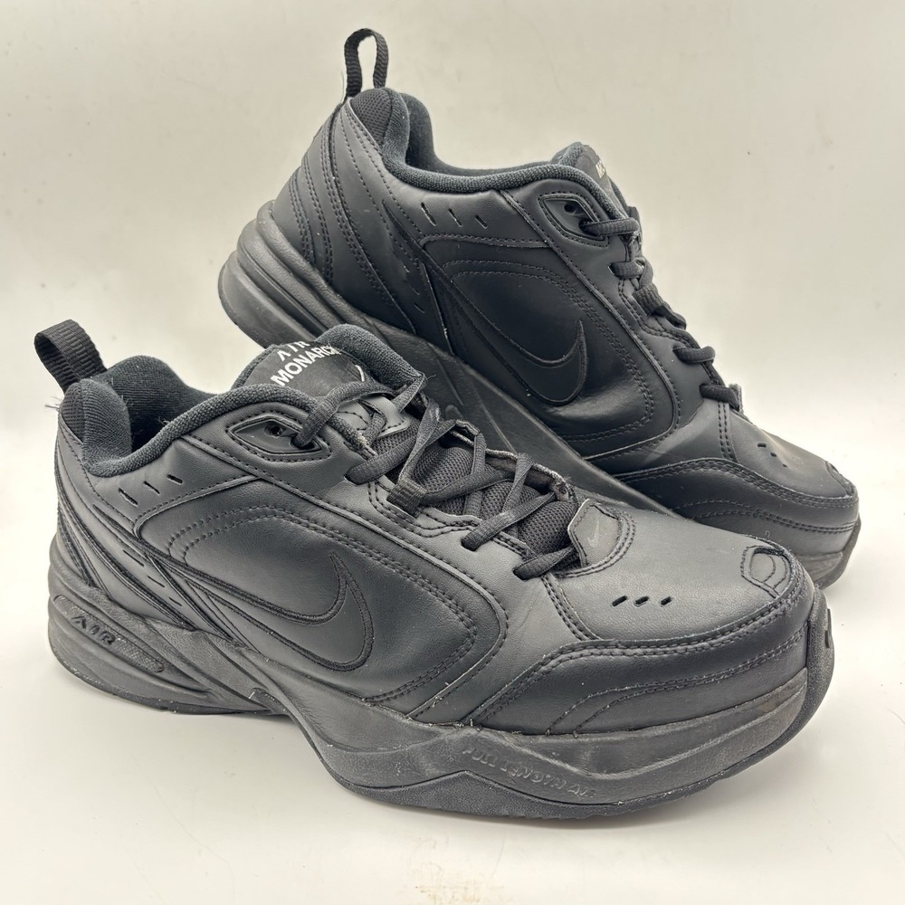 Nike Shoes Mens 11 Air Monarch IV Sneaker Black Lace Up Athletic 415446-001